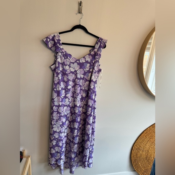 Jane Alexander made in Philippines 1X purple polyester maxi dress… - Picture 6 of 8